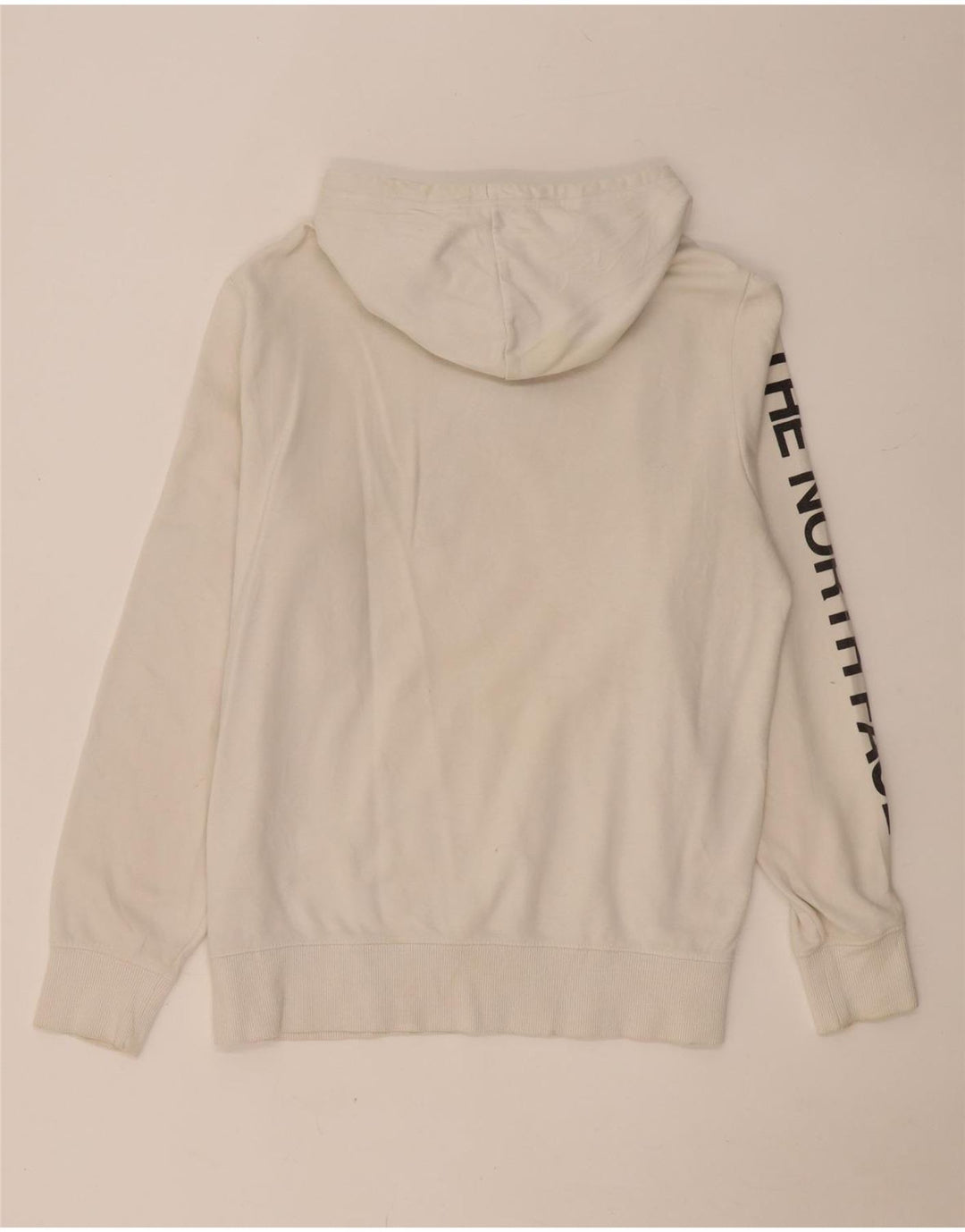 The North Face Mens Graphic Hoodie Jumper Medium White Cotton