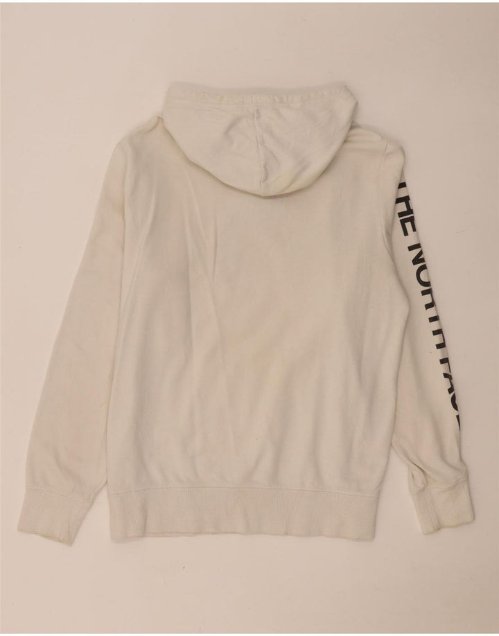 The North Face Mens Graphic Hoodie Jumper Medium White Cotton