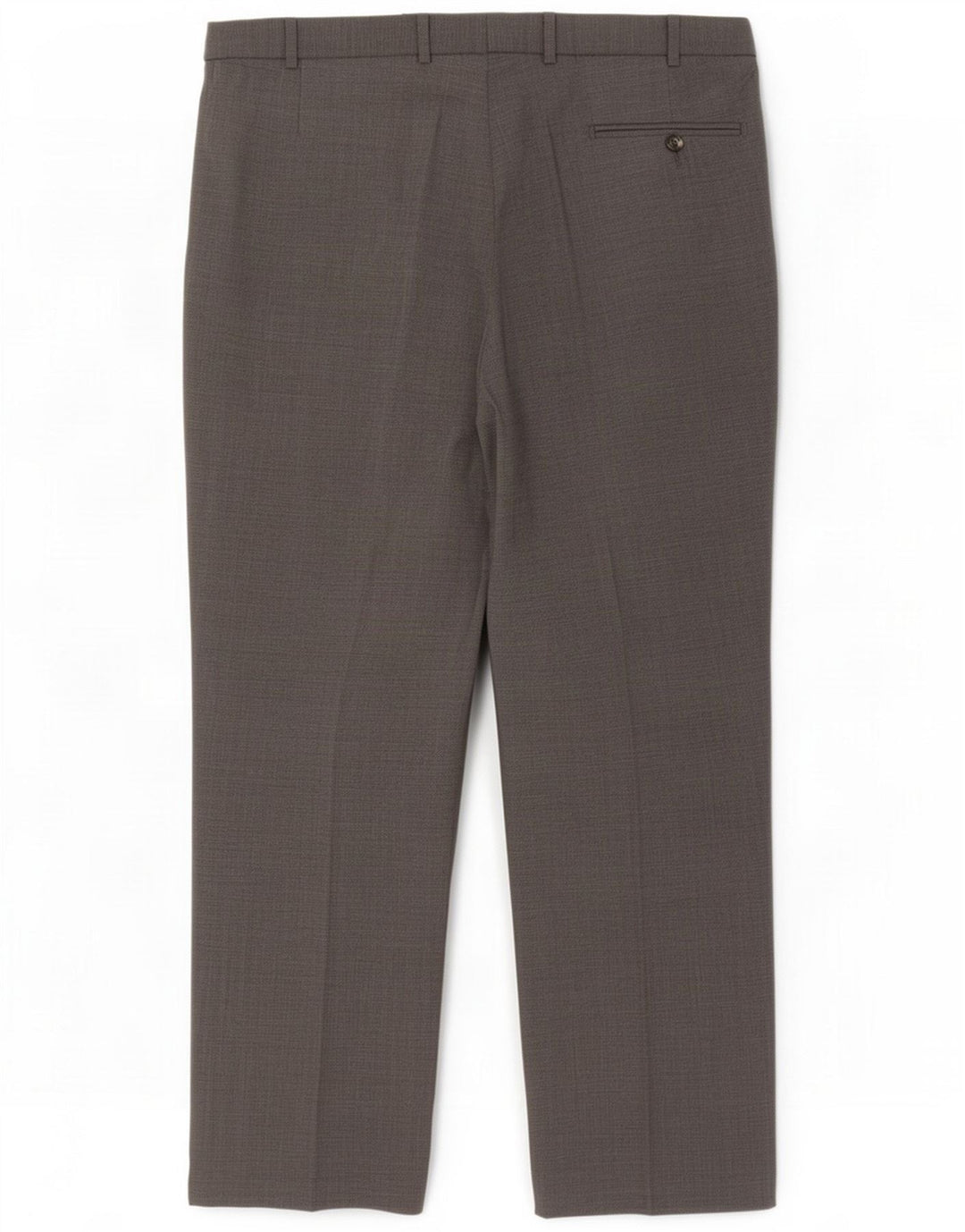 Marks & Spencer Mens Straight Suit Trousers W38 L29 Grey Polyester