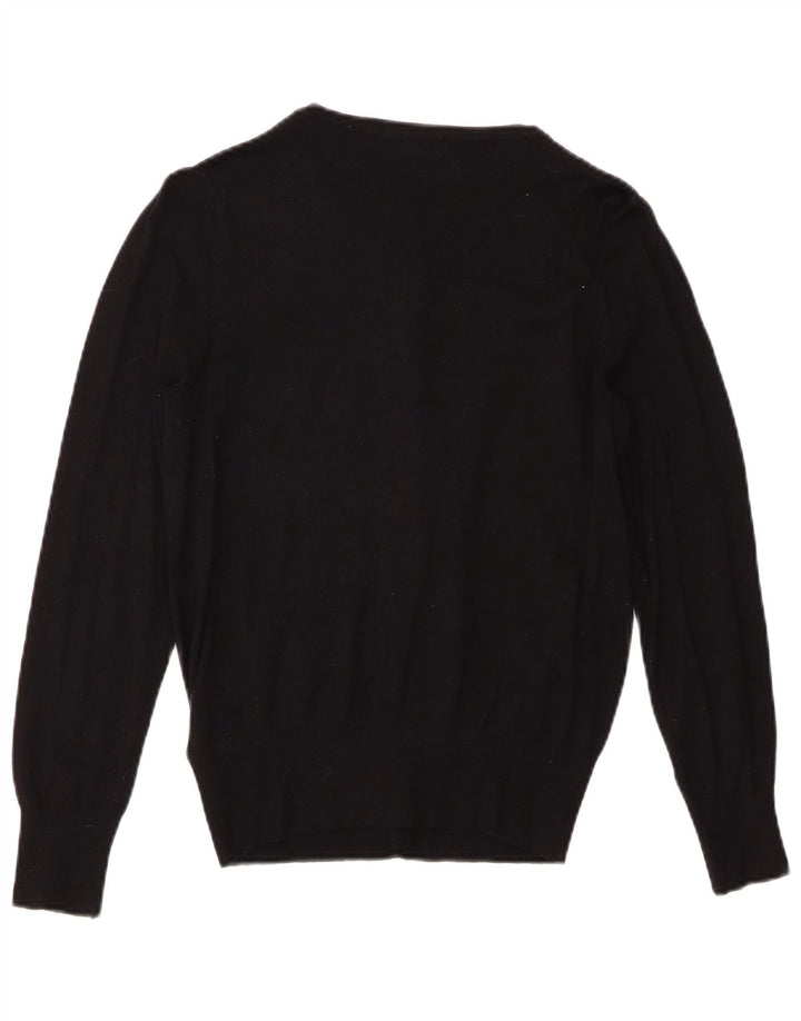 Marks & Spencer Womens Cardigan Sweater UK 10 Small Black Viscose