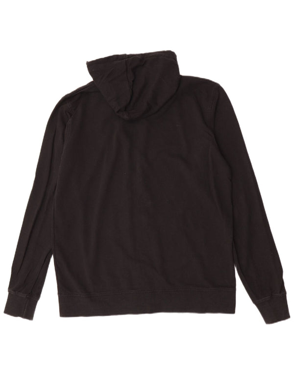 Lotto Mens Zip Hoodie Sweater Large Black Cotton