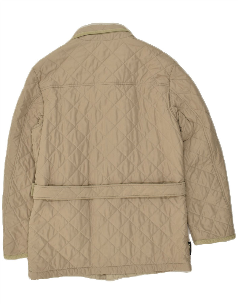 HUSKY Mens Quilted Jacket UK 38 Medium Beige Polyester | Vintage Husky | Thrift | Second-Hand Husky | Used Clothing | Messina Hembry 