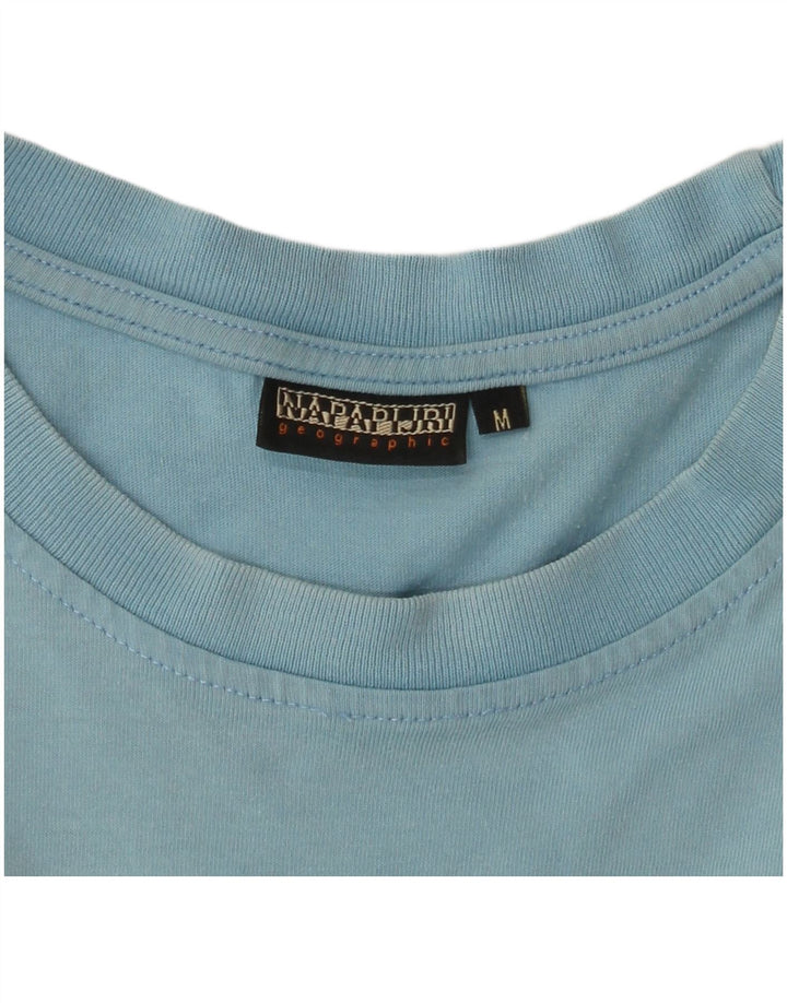 NAPAPIJRI Mens Geographic Graphic T-Shirt Top Medium Blue