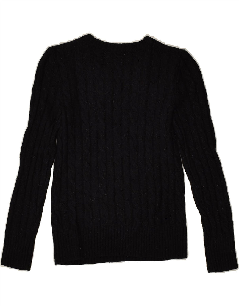 POLO RALPH LAUREN Girls Crew Neck Jumper Sweater 8-9 Years Medium  Black | Vintage Polo Ralph Lauren | Thrift | Second-Hand Polo Ralph Lauren | Used Clothing | Messina Hembry 