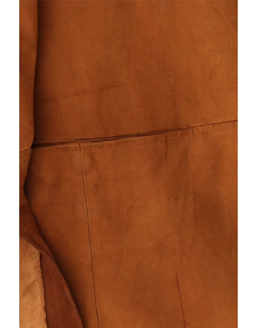 Vintage Womens Oversized Leather Coat UK 20 2XL Brown Leather
