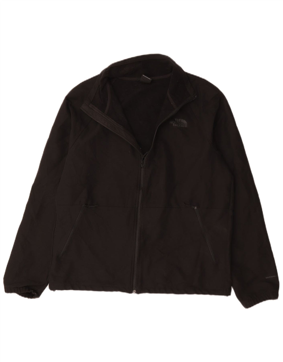 The North Face Mens Tracksuit Top Jacket Large Black Polyester