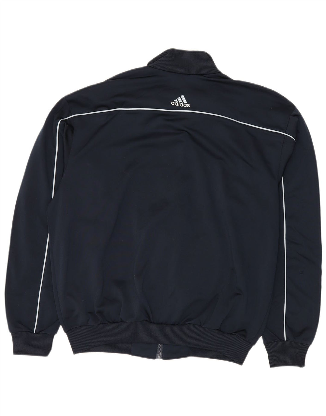 Adidas Mens Tracksuit Top Jacket UK 40/42 Medium Navy Blue Colourblock