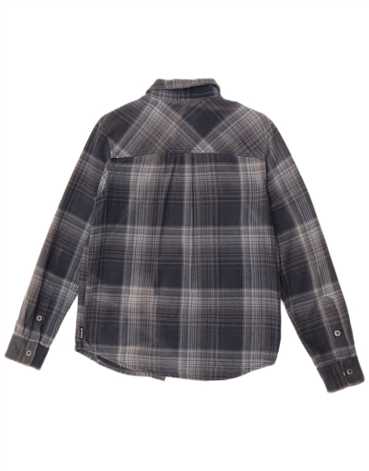 Prana Mens Lumberjack Flannel Shirt XS Blue Check