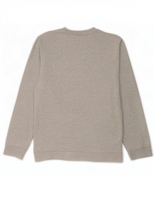 Polo Ralph Lauren Mens Graphic Sweatshirt Jumper Large Grey Flecked Cotton