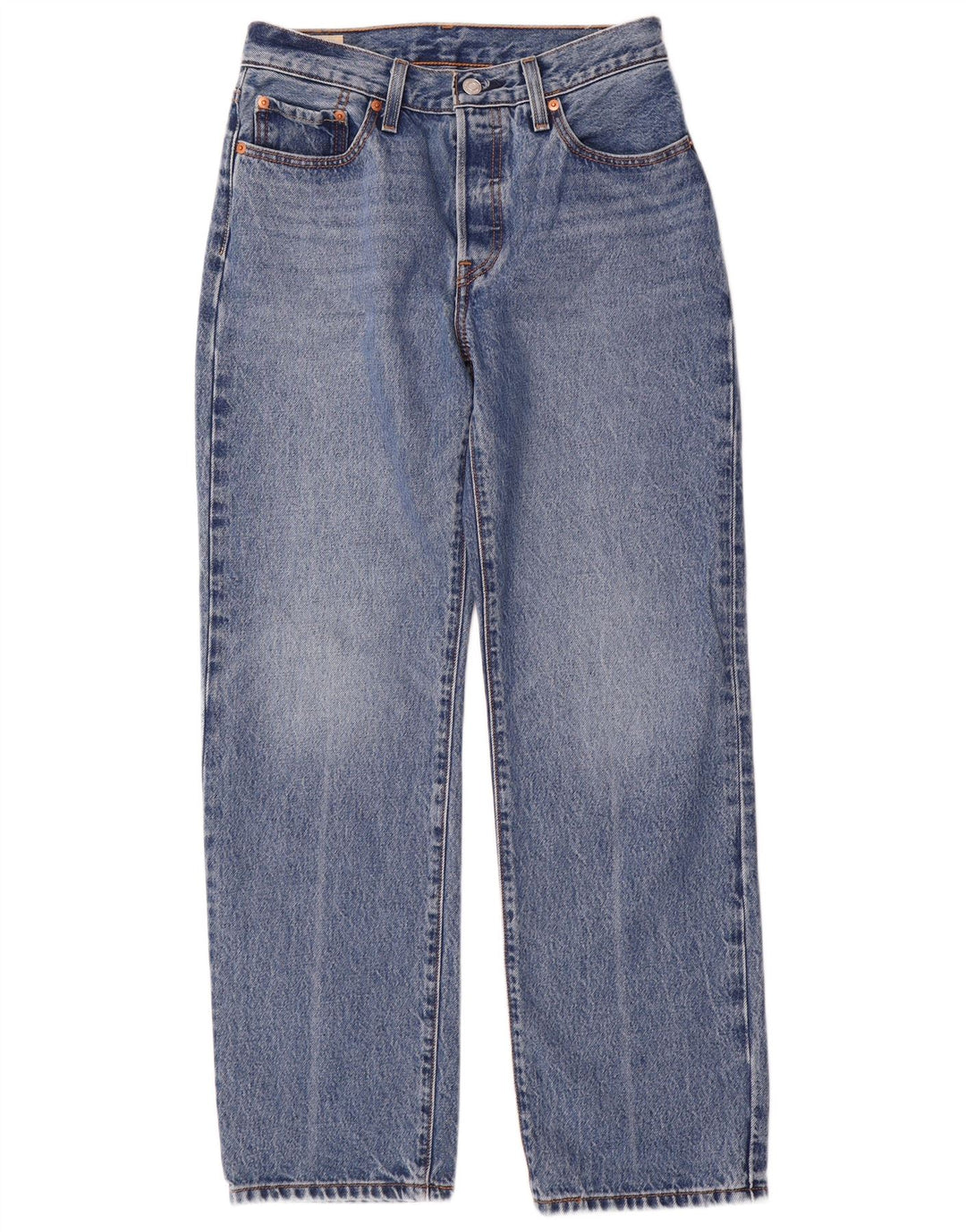 Levi's Womens 501 Straight Jeans W26 L30 Blue Cotton 90s