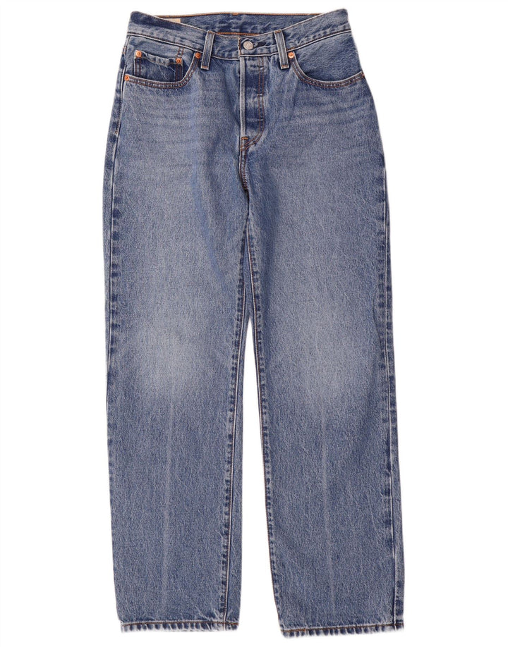 Levi's Womens 501 Straight Jeans W26 L30 Blue Cotton 90s