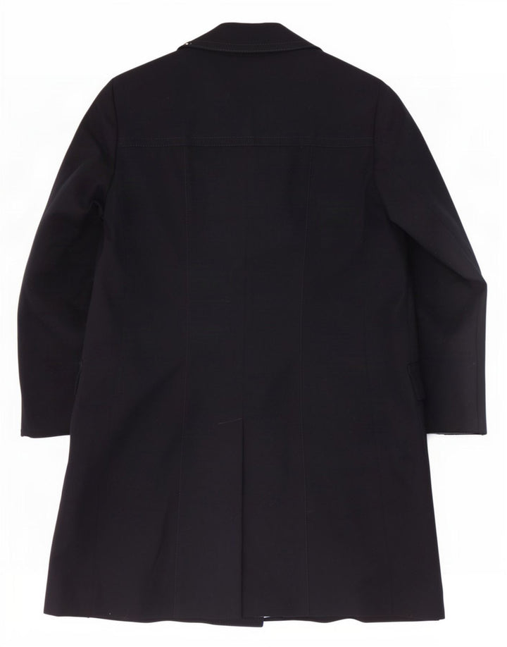 Vintage Mens Double Breasted Coat IT 50 Large Navy Blue