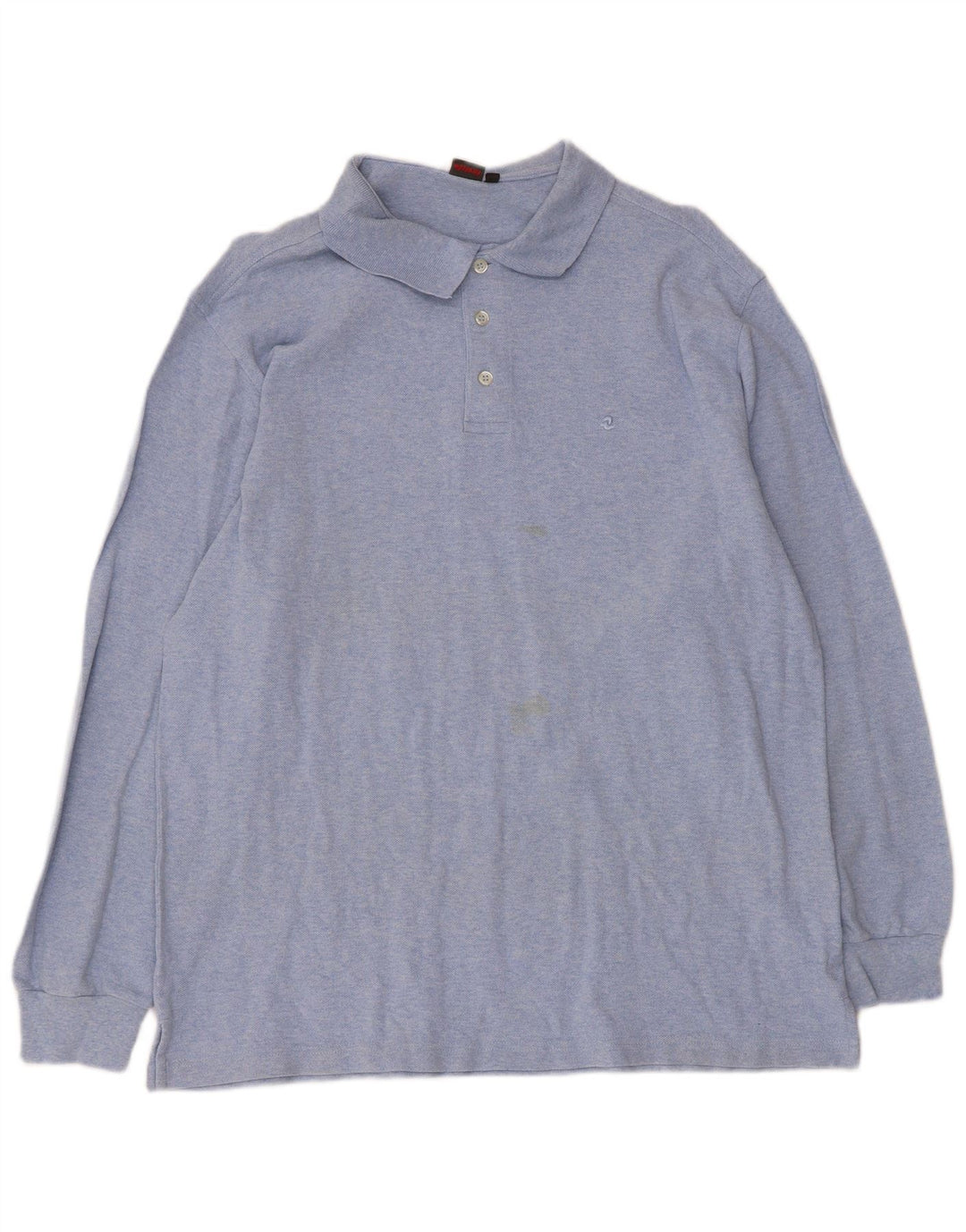 Invicta Mens Long Sleeve Polo Shirt XL Blue Cotton