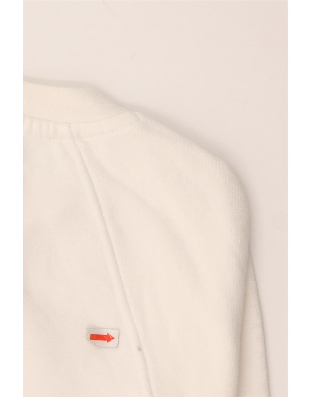 NIKE Womens Graphic Oversized Sweatshirt Jumper UK 10 Small White Cotton