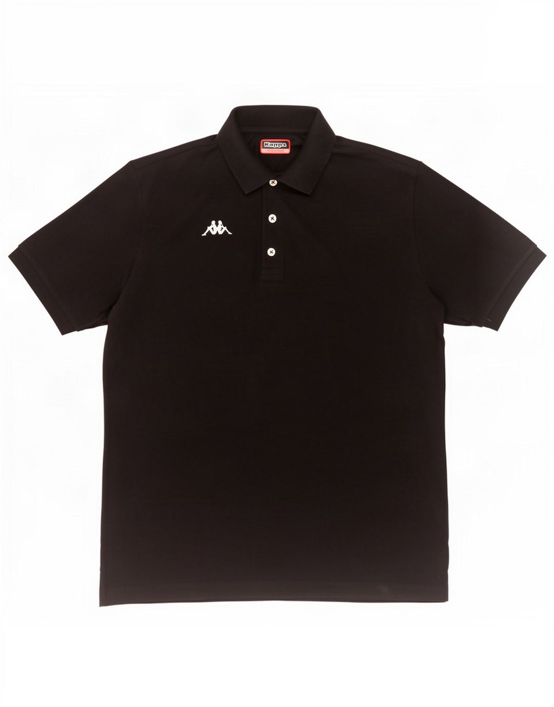 Kappa Mens Polo Shirt 2XL Black Cotton