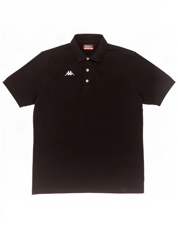 Kappa Mens Polo Shirt 2XL Black Cotton