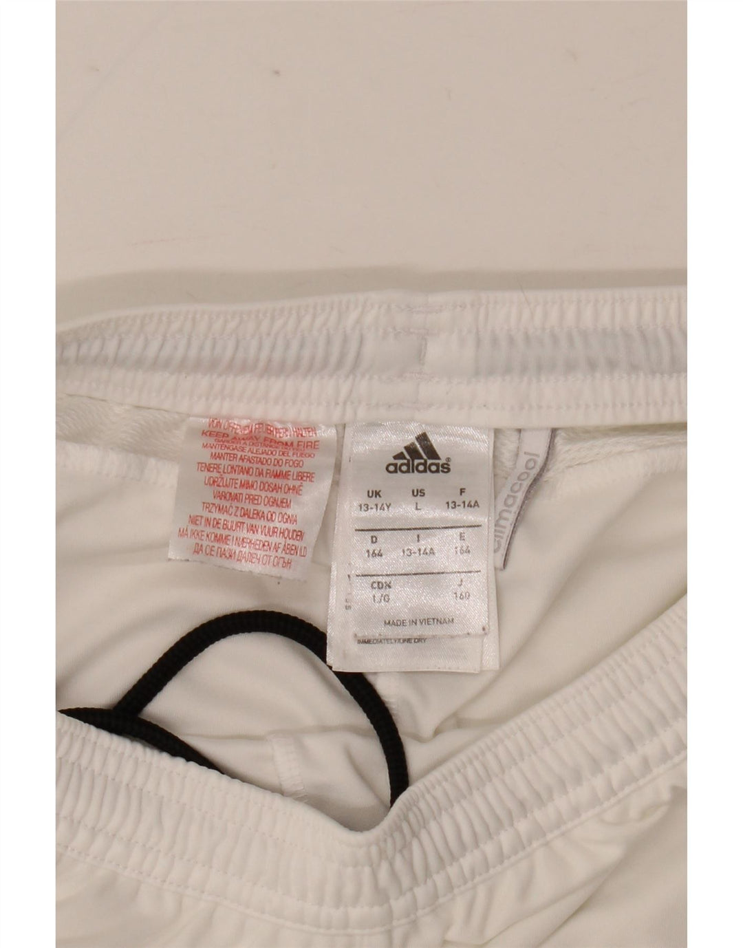 Adidas Boys Manchester United Sport Shorts 13-14 Years  White Polyester