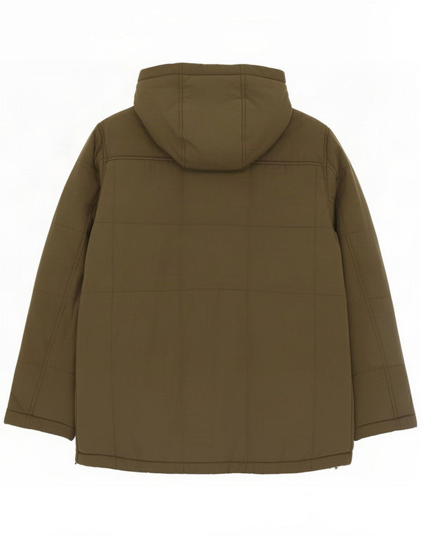 Jack & Jones Mens Hooded Windbreaker Jacket UK 38 Medium Khaki Polyester