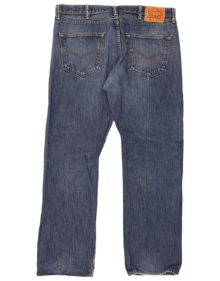 Levi's Mens 501 Straight Jeans W38 L30 Blue Cotton