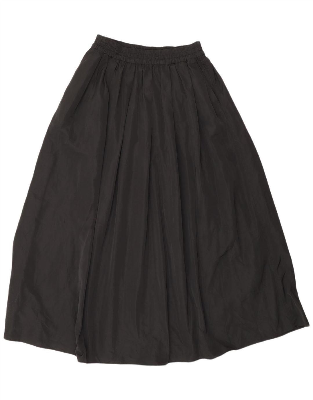 Zara Womens Flared Skirt XS W30  Black Polyester