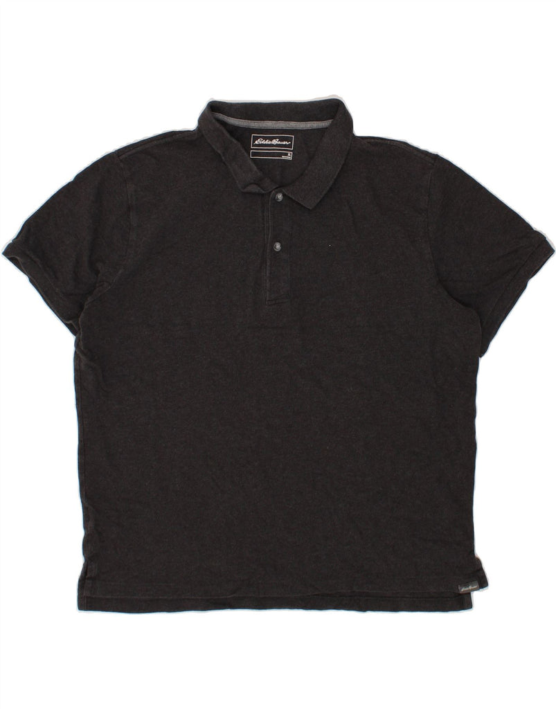 EDDIE BAUER Mens Polo Shirt XL Grey Cotton Vintage Eddie Bauer and Second-Hand Eddie Bauer from Messina Hembry 