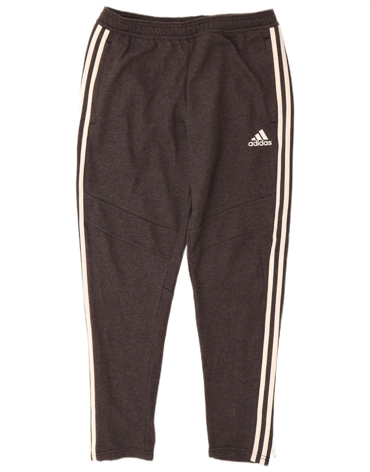 Adidas Mens Tracksuit Trousers Medium  Grey Cotton