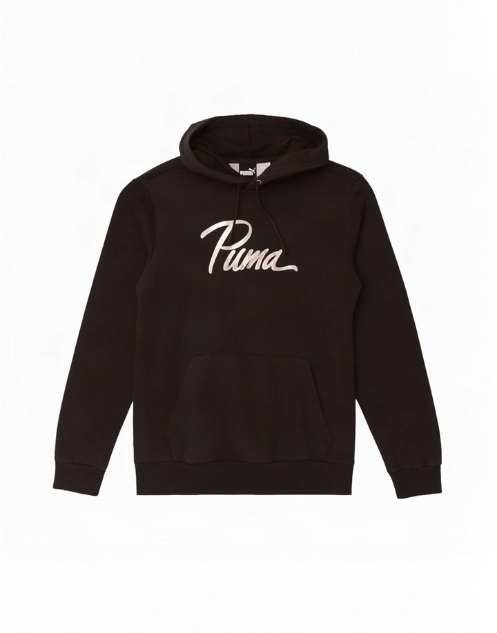 Puma Mens Graphic Hoodie Jumper Medium Black