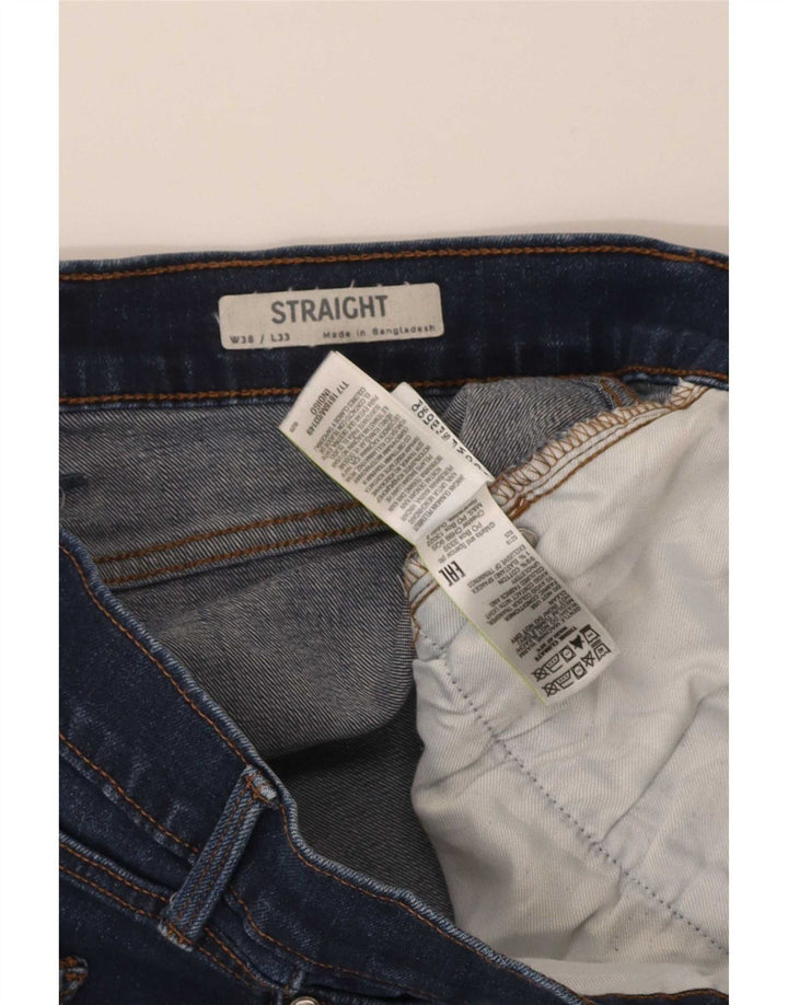 Marks & Spencer Mens Straight Jeans W38 L33 Blue Cotton