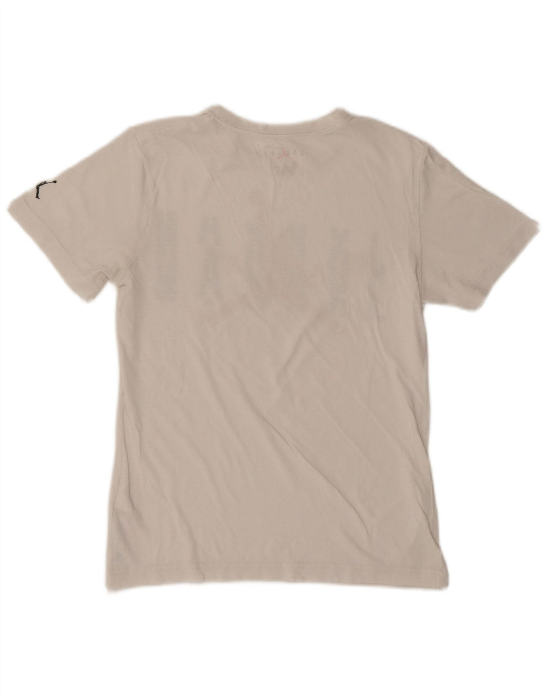 JORDAN Boys Graphic T-Shirt Top 12-13 Years Large White Cotton