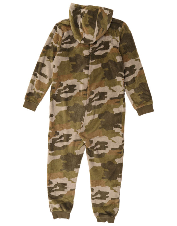 Marks & Spencer Boys Long Sleeve Jumpsuit 11-12 Years Khaki Camouflage