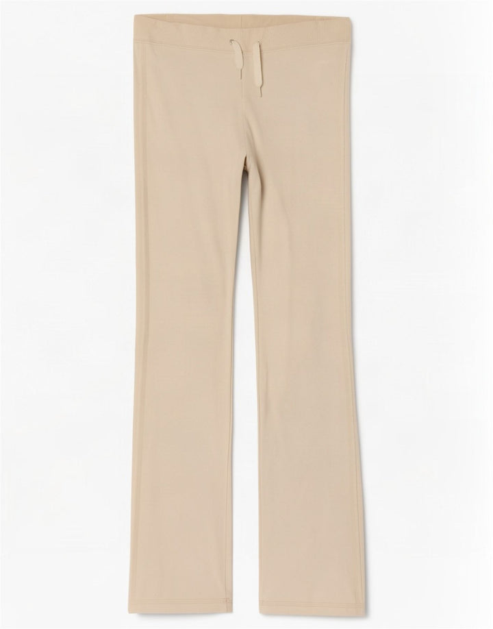 Zara Womens Tracksuit Trousers UK 8 Small Off White
