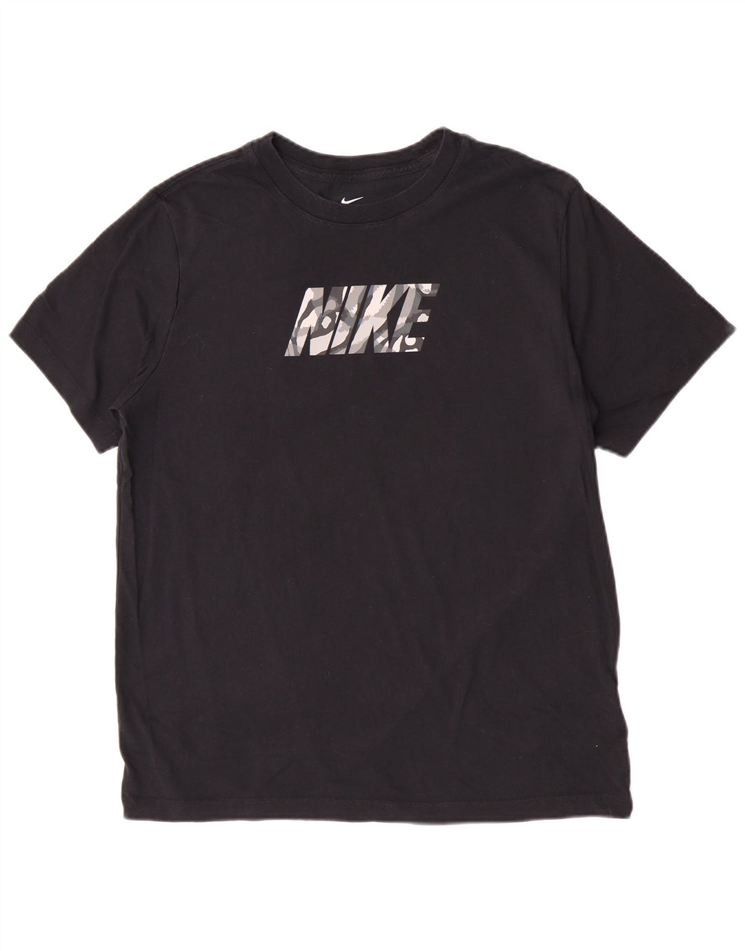 Nike Mens Dri Fit Graphic T-Shirt Top Large Black Cotton