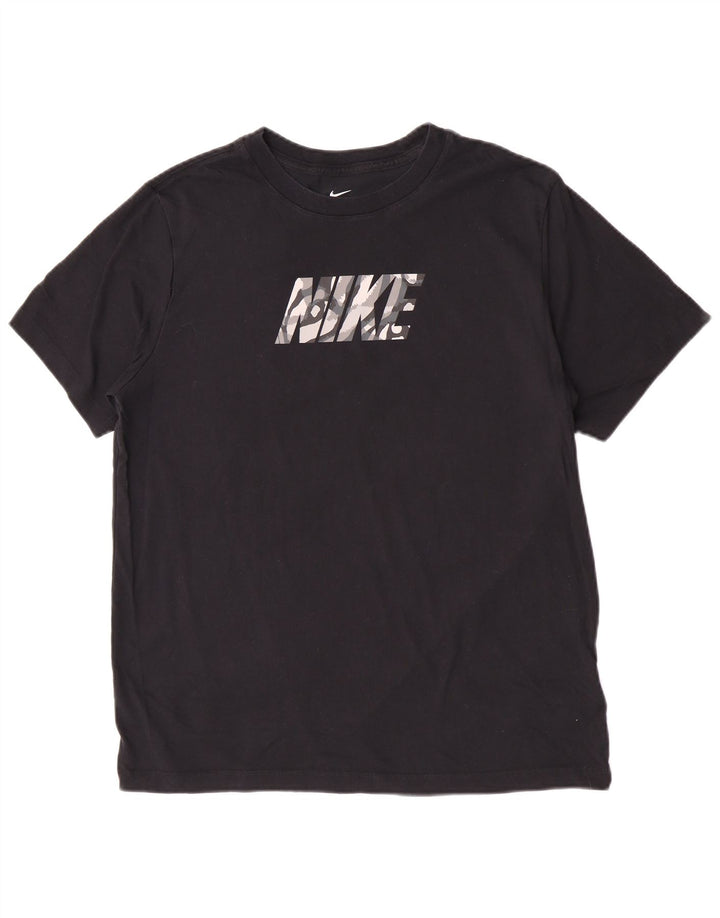 Nike Mens Dri Fit Graphic T-Shirt Top Large Black Cotton