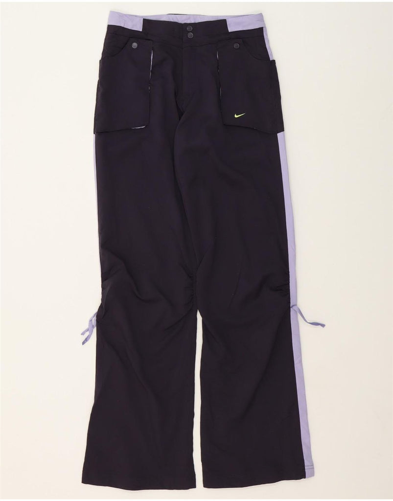 NIKE Womens Bootcut Trousers XS W28 L32 Purple Colourblock Polyester Vintage Nike and Second-Hand Nike from Messina Hembry 
