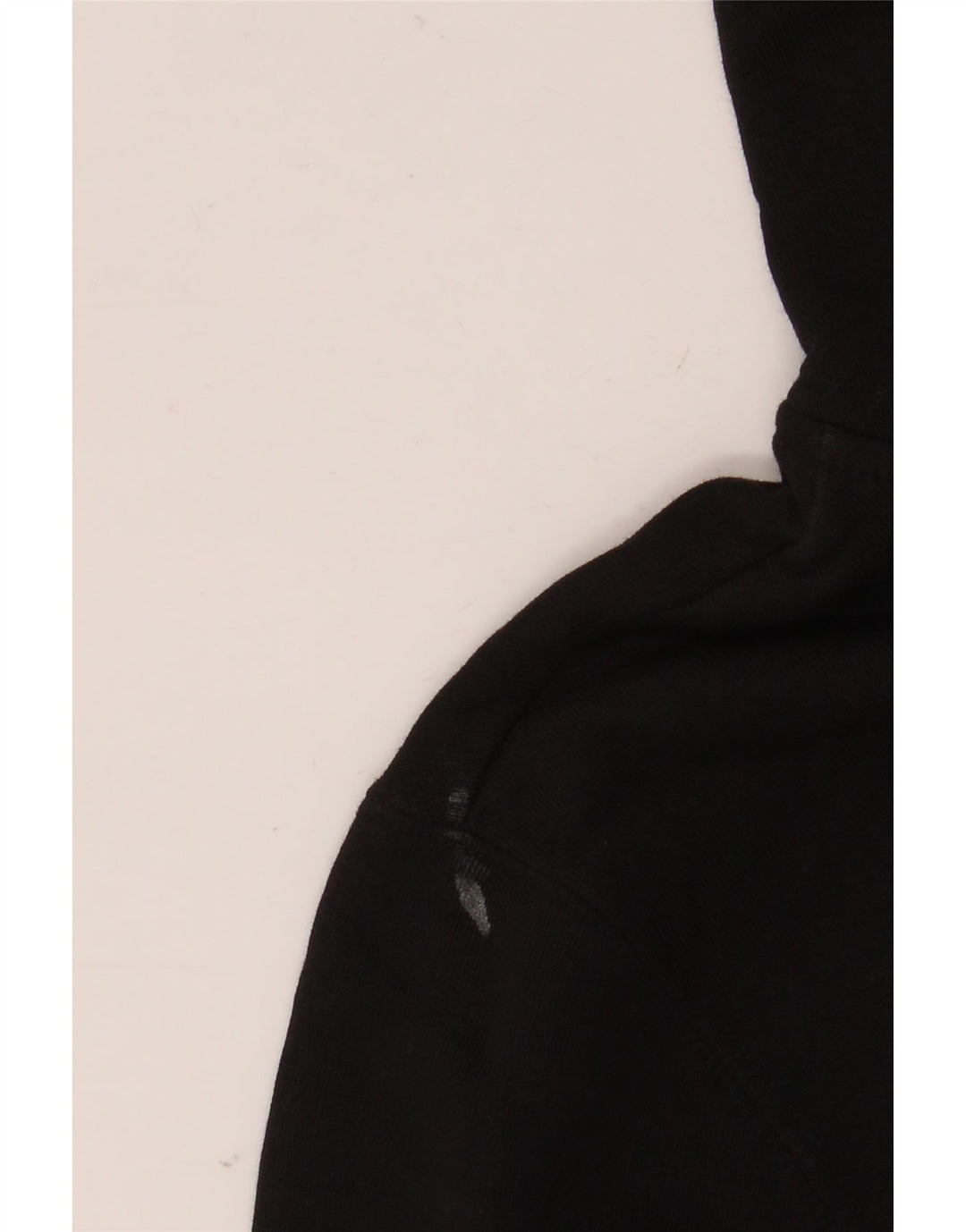 VINTAGE Mens Graphic Hoodie Jumper Medium Black Cotton