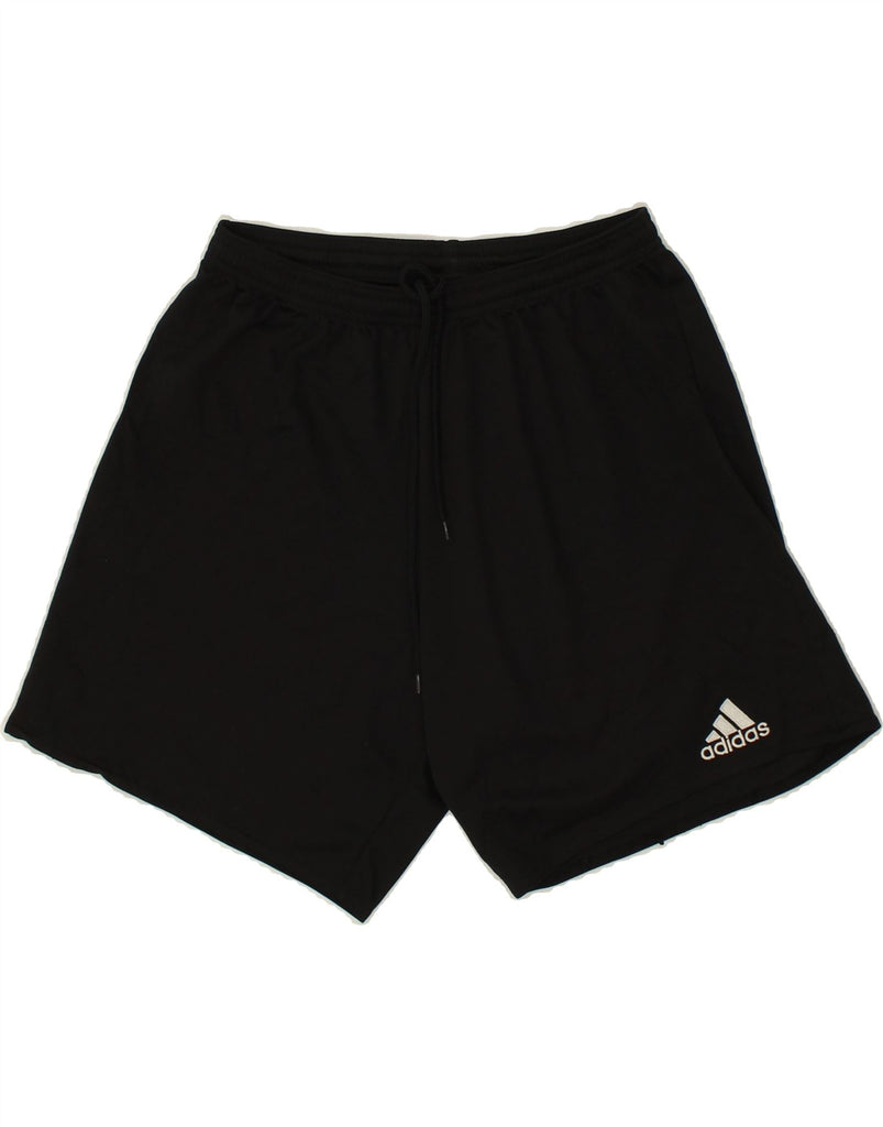 ADIDAS Mens Sport Shorts Medium Black Polyester | Vintage Adidas | Thrift | Second-Hand Adidas | Used Clothing | Messina Hembry 