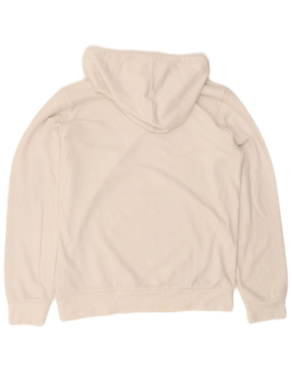 Champion Boys Graphic Hoodie Jumper 13-14 Years XL White Cotton