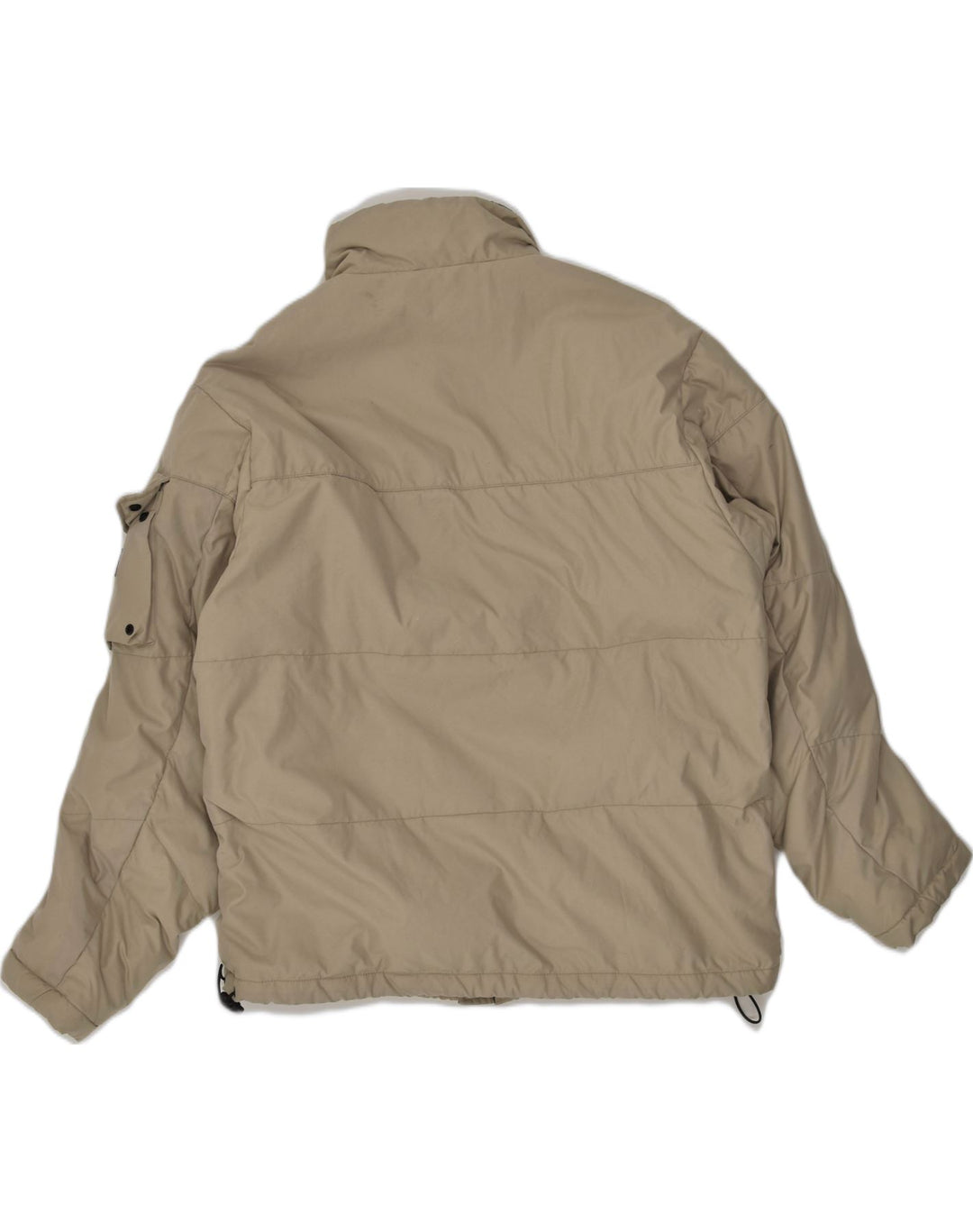 PEPE JEANS Mens Padded Jacket UK 36 Small Beige Polyester