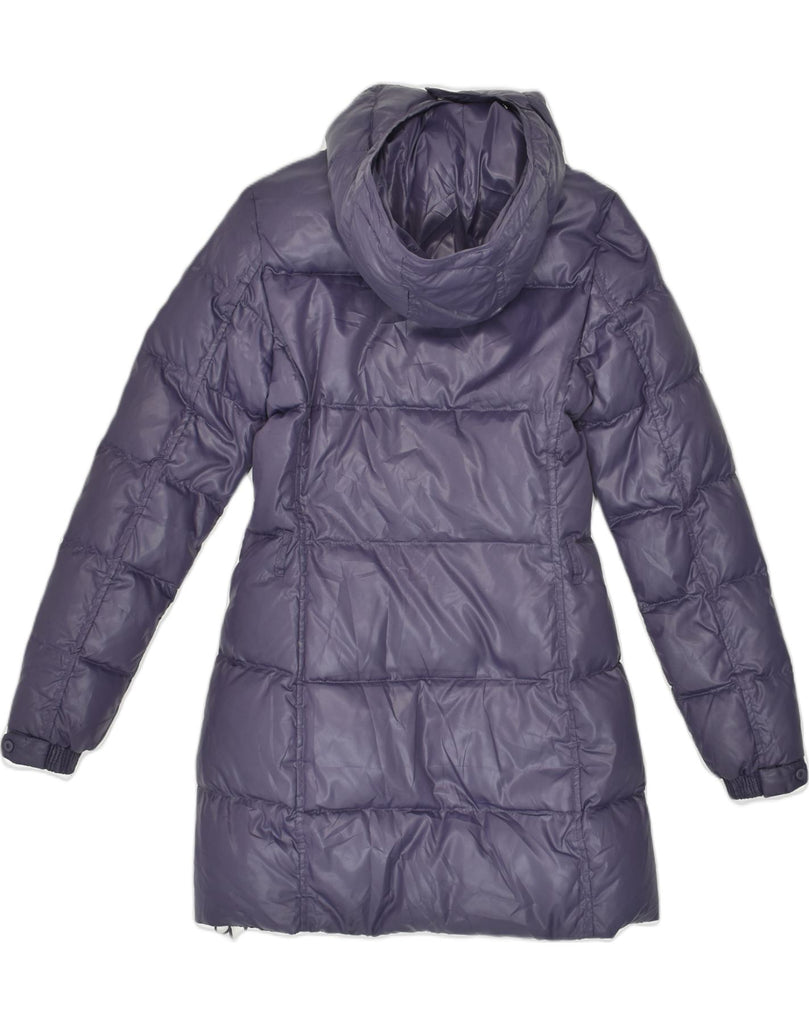 CHAMPION Womens Hooded Padded Coat UK 10 Small Purple Polyester | Vintage Champion | Thrift | Second-Hand Champion | Used Clothing | Messina Hembry 