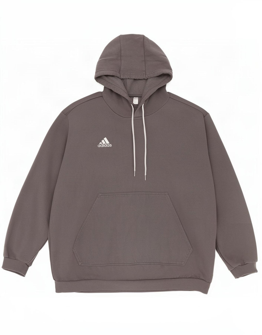Adidas Mens Hoodie Jumper 2XL Grey Cotton