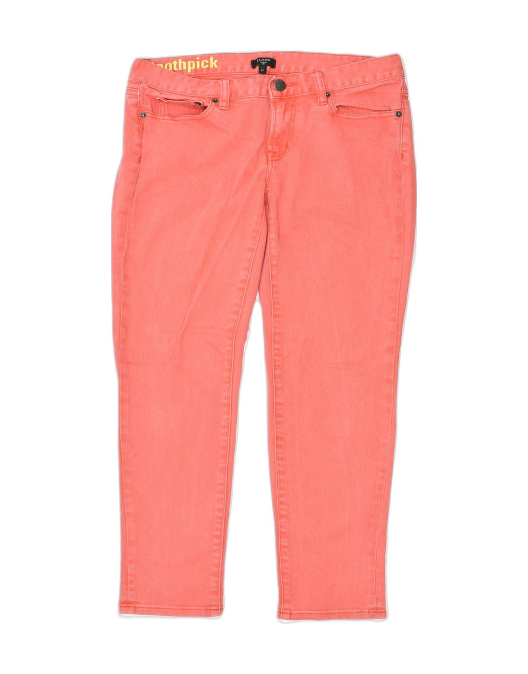 J. CREW Womens Toothpick Skinny Jeans W30 L28 Red Cotton | Vintage | Thrift | Second-Hand | Used Clothing | Messina Hembry 