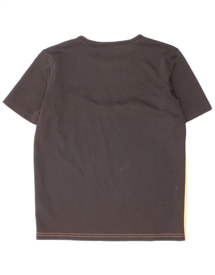 Puma Boys T-Shirt Top 11-12 Years Black Colourblock Polyester