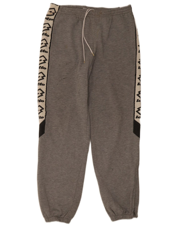 Lotto Mens Tracksuit Trousers Joggers UK 40/42 Large Grey Colourblock
