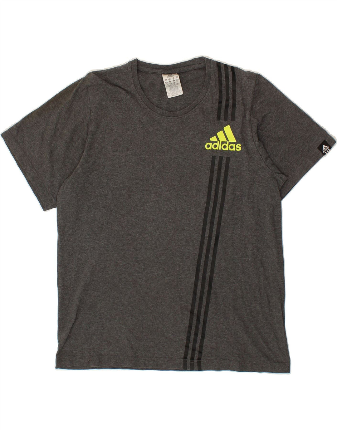 ADIDAS Mens T-Shirt Top Medium Grey Cotton Vintage Adidas and Second-Hand Adidas from Messina Hembry 