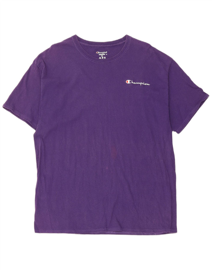 Champion Mens T-Shirt Top XL Purple