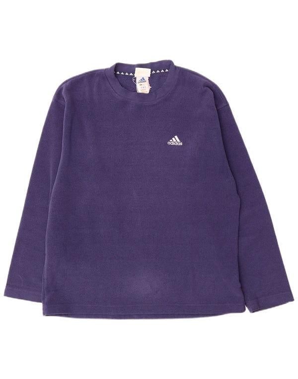 Adidas Mens Fleece Jumper Large Navy Blue
