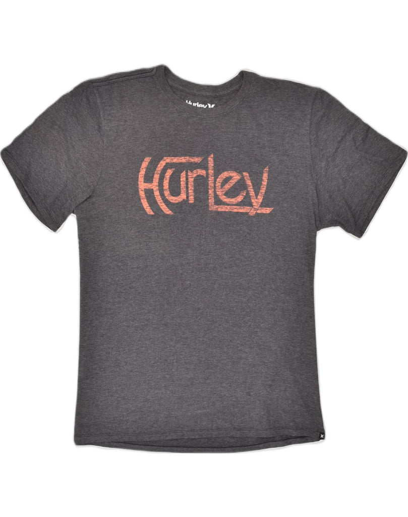 HURLEY Mens Graphic T-Shirt Top Large Grey Cotton | Vintage Hurley | Thrift | Second-Hand Hurley | Used Clothing | Messina Hembry 