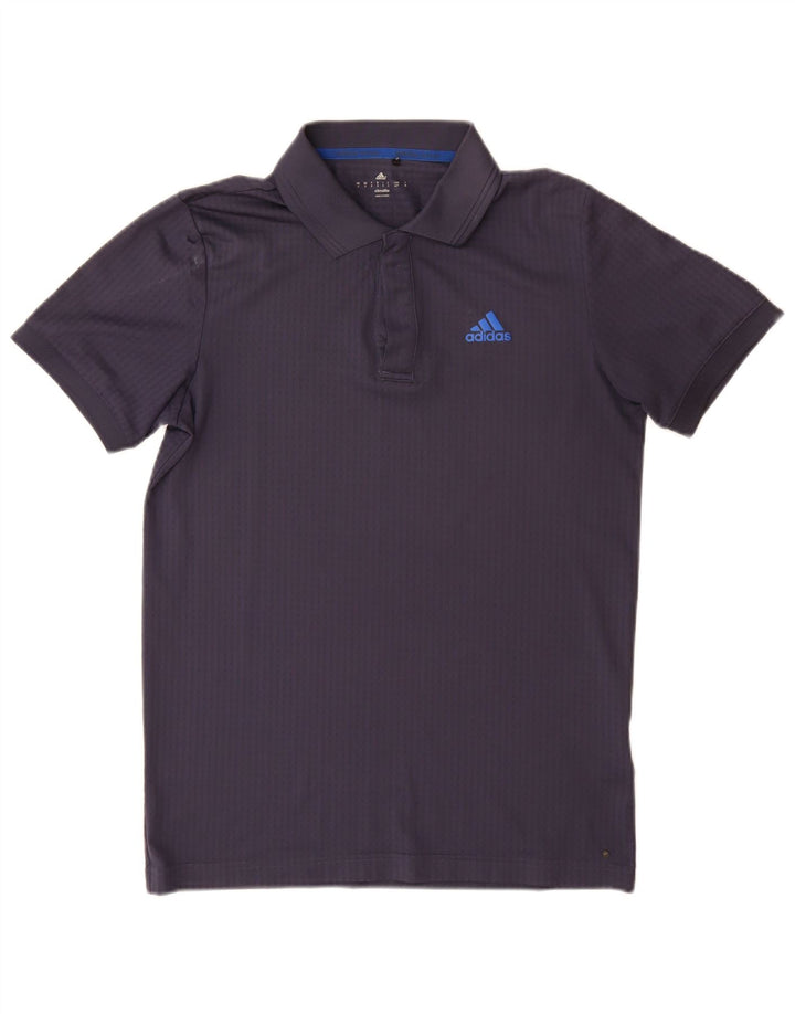Adidas Mens Climalite Polo Shirt Small Navy Blue Polyester