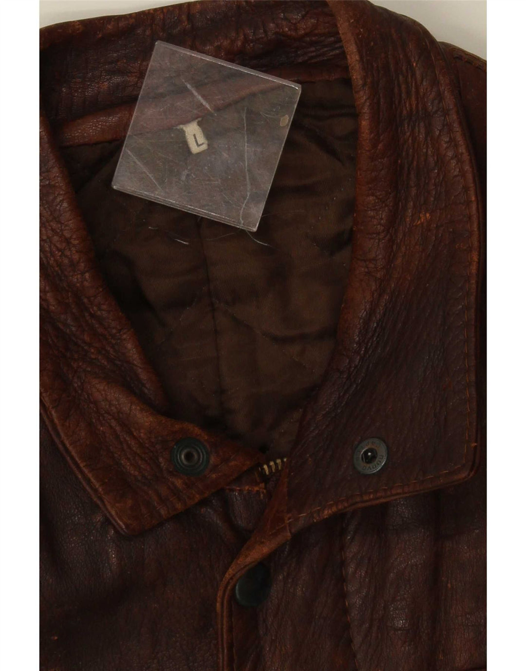 Vintage Mens Leather Jacket UK 40 Large Brown