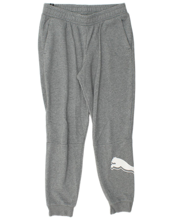 Puma Womens Graphic Tracksuit Trousers Joggers UK 14 Medium  Grey Flecked